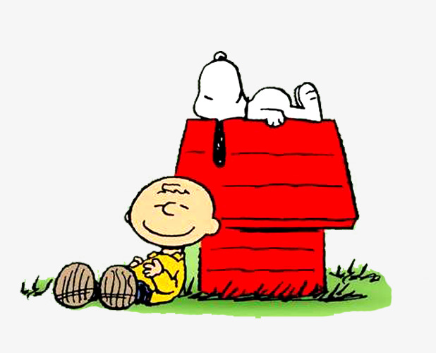 618x500 Cartoon Material, Boy, Snoopy, Red House Png Image And Clipart