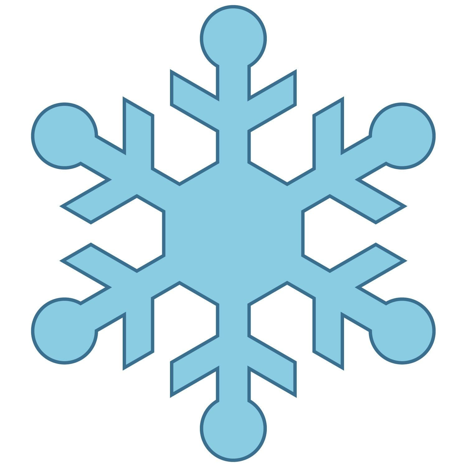 1500x1500 Free Snowflake Outline Download Clip Art On Fine Clipart