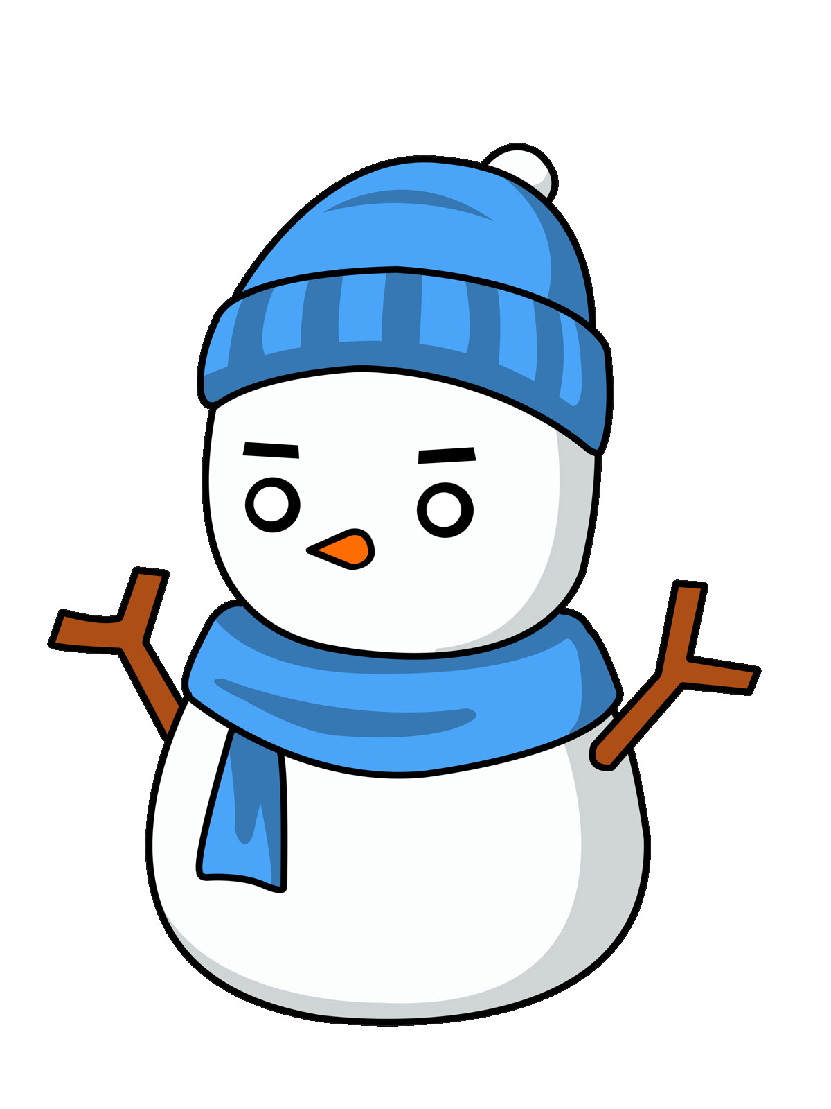 1200x1600 Snow Man Clip Art Thatswhatsup