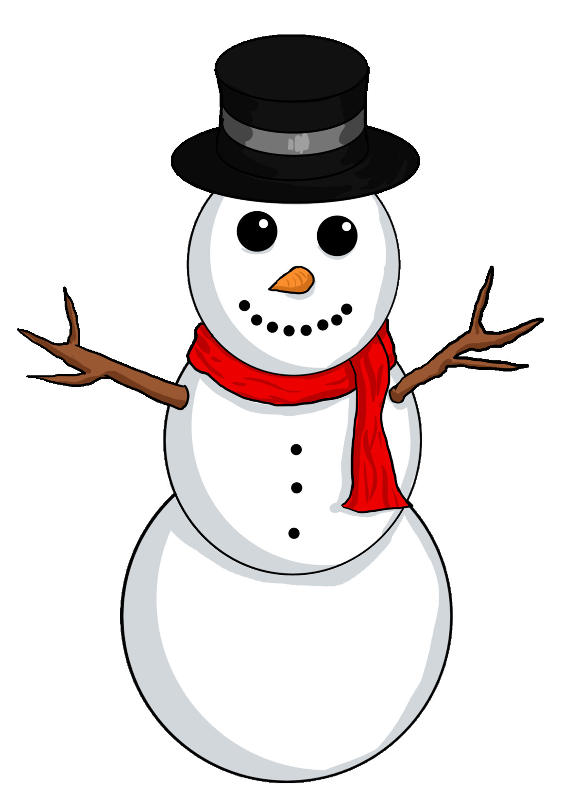 1194x1668 Snowman Clipart Free Clipartmonk Clip Art Images Inside Snow Man