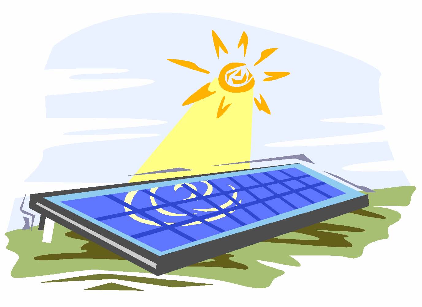 1376x1001 Solar Power Clipart
