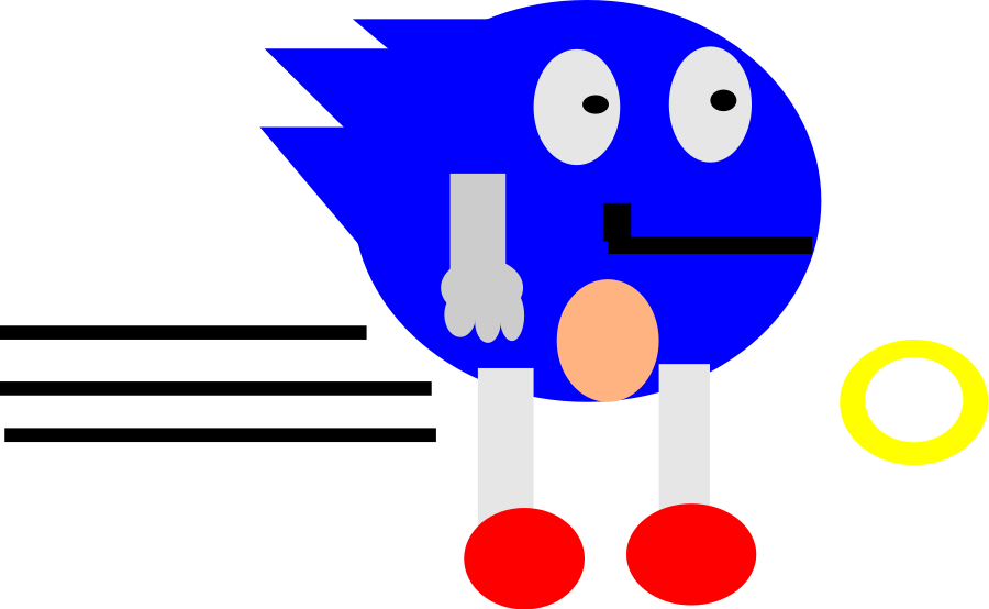 900x554 Sonic Clip Art