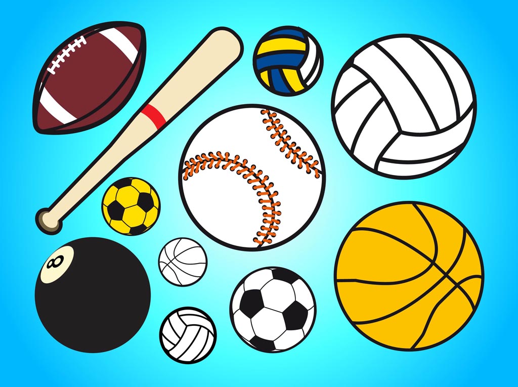 1024x765 Sports Equipment Clip Art Clipart