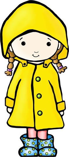 236x534 Girl Under Umbrella In The Rain. Weather Clip Art