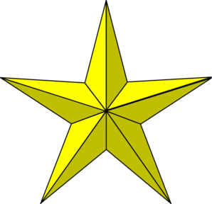298x288 Free Gold Star Clipart Pictures