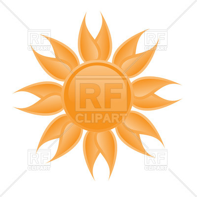400x400 Summer Sun Royalty Free Vector Clip Art Image