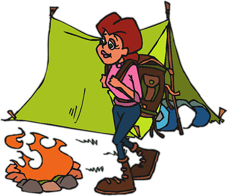 460x395 Camping Kids Camp Clip Art Clipart