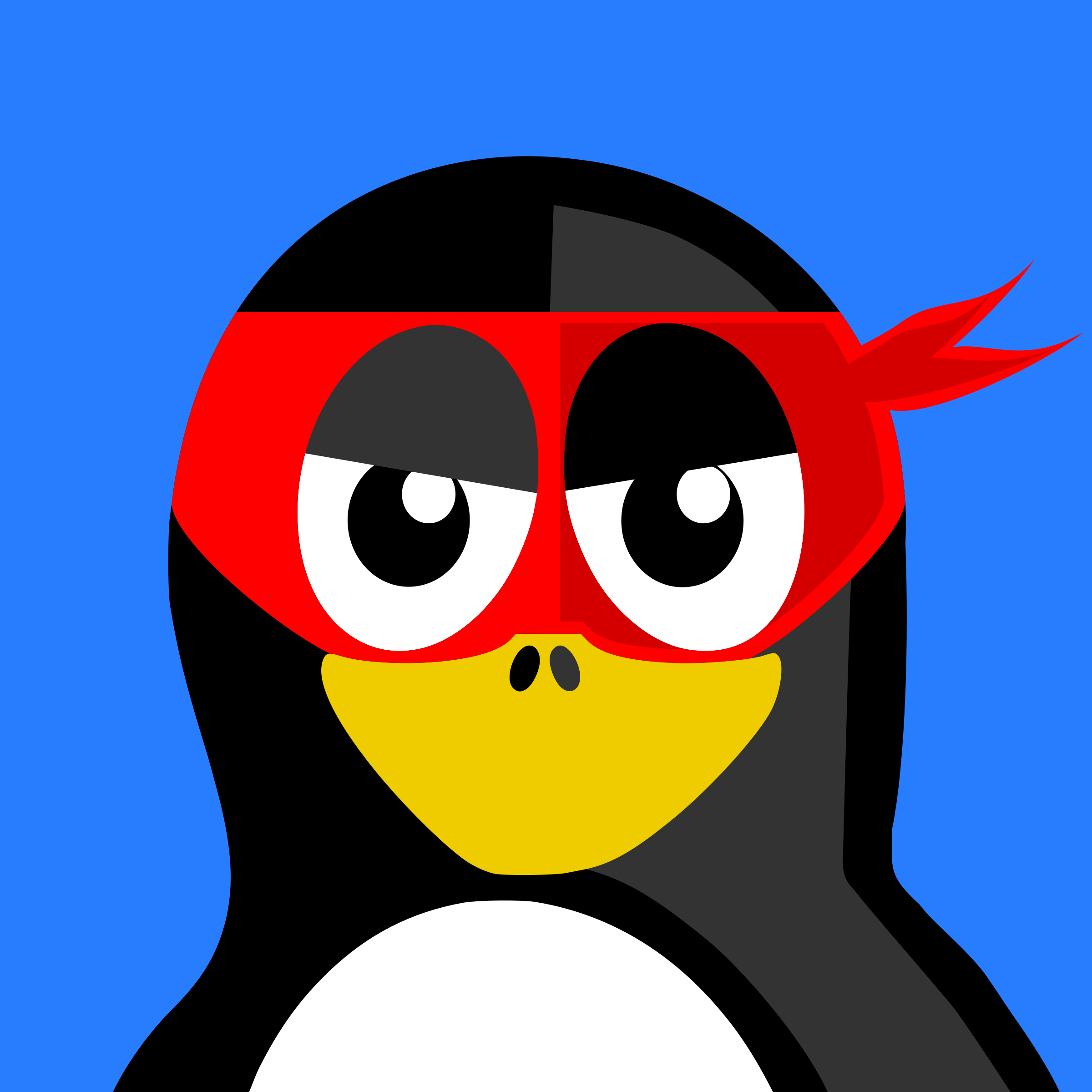 2400x2400 Penguin Superhero Cliparts Free Download Clip Art