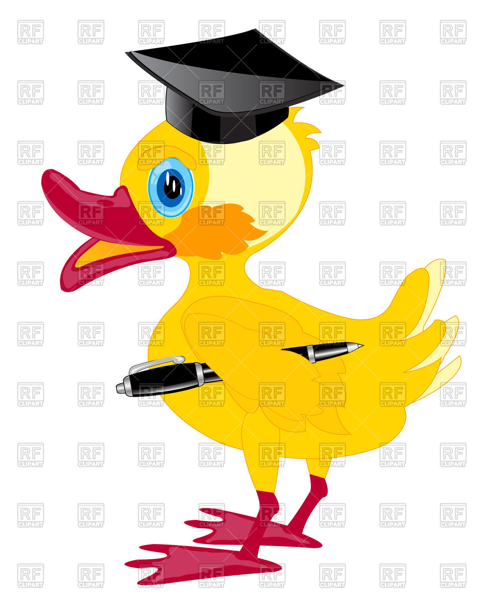 960x1200 Duckling Teacher Royalty Free Vector Clip Art Image