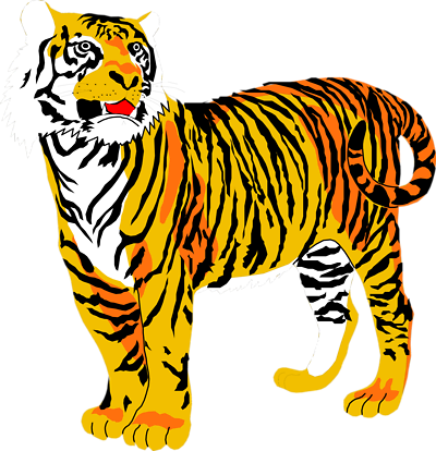 400x414 Lovely Free Tiger Clipart