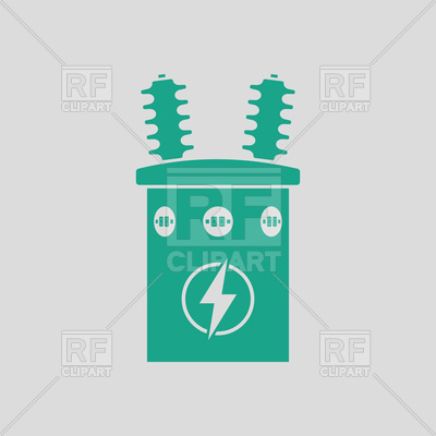 400x400 Electric Transformer Icon Royalty Free Vector Clip Art Image
