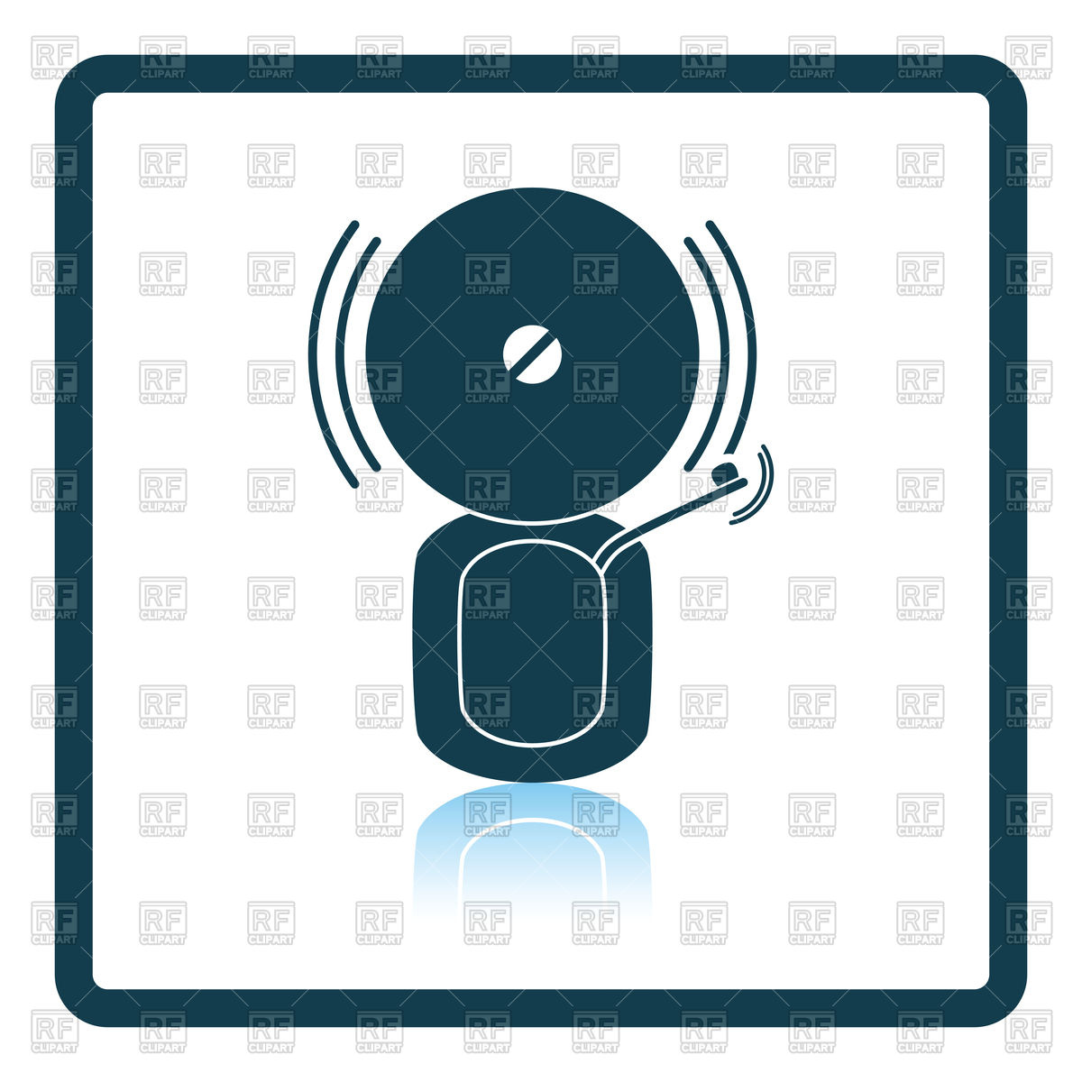 1200x1200 Fire Alarm Icon Royalty Free Vector Clip Art Image