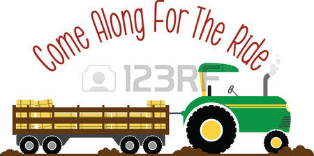 450x224 Hay Ride Clipart