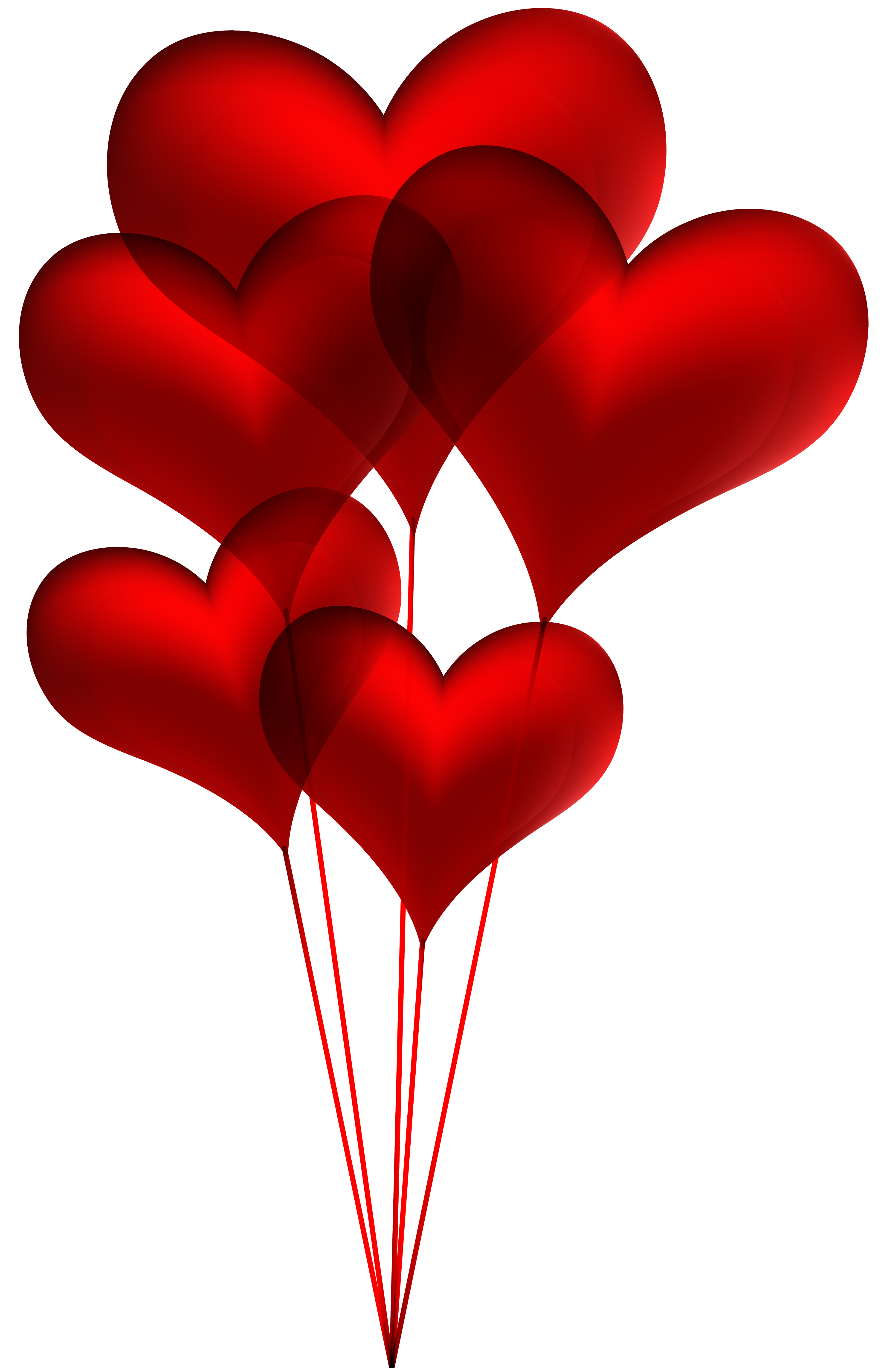 3854x5960 Red Heart Balloons Transparent Png Clip Art Imageu200b Gallery