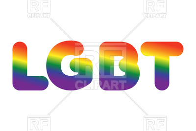 400x268 Lgbt Sign Of Rainbow Letters Royalty Free Vector Clip Art Image