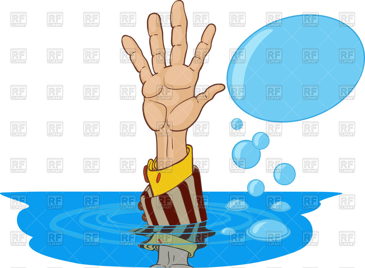 1200x881 Outstretched Hand Of Sinking Person Royalty Free Vector Clip Art
