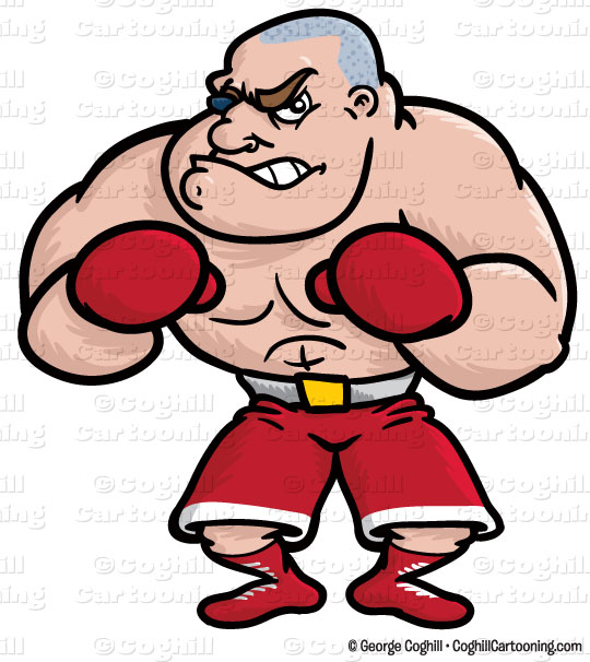 540x606 Cartoon Boxer Clip Art Stock Illustration
