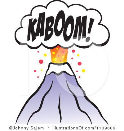 400x420 Volcano Clip Art Black White Clipart Panda