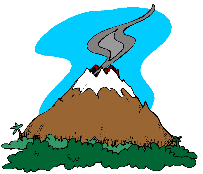 695x598 Volcano Clipart