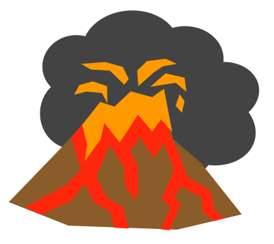 400x357 Volcano Clipart Clipartaz Free Clipart Collection