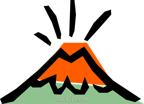 480x347 Volcanoes Royalty Free Vector Clip Art Illustration Natu0181