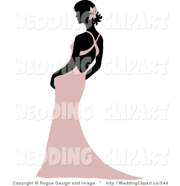 600x620 Bride Clipart Silhouette Clip Art Pink