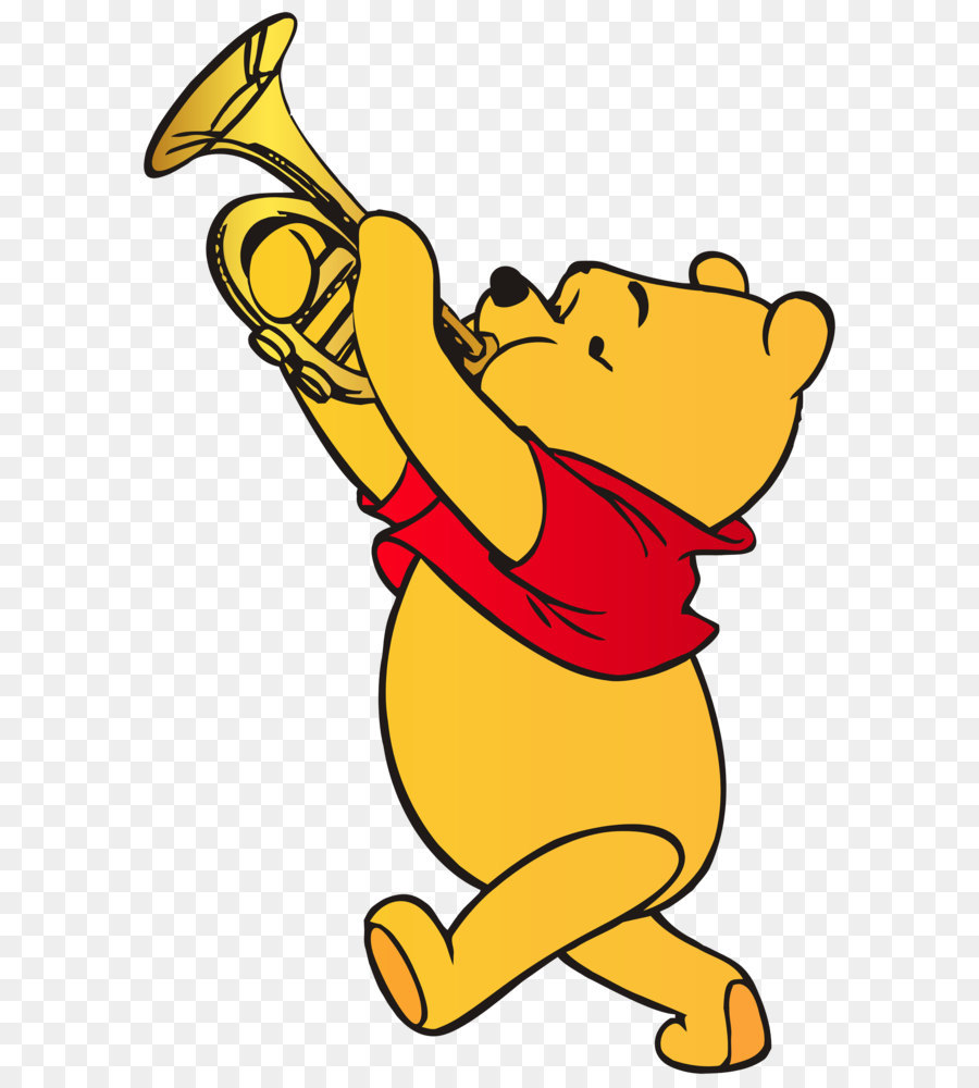 900x1000 Winnie The Pooh Winnie The Pooh Trumpet Christopher Robin Clip Art