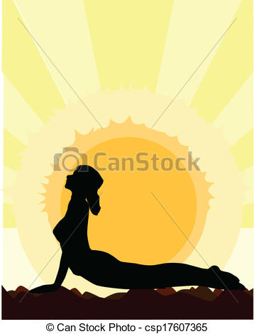 358x470 Yoga Cobra Pose. A Woman Performing A Yoga Asana Against