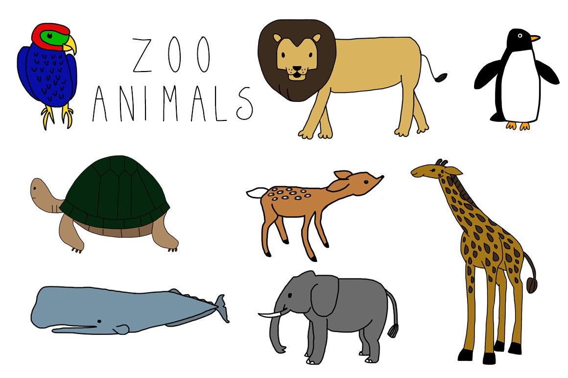 Free Zoo Animal Clipart at GetDrawings | Free download