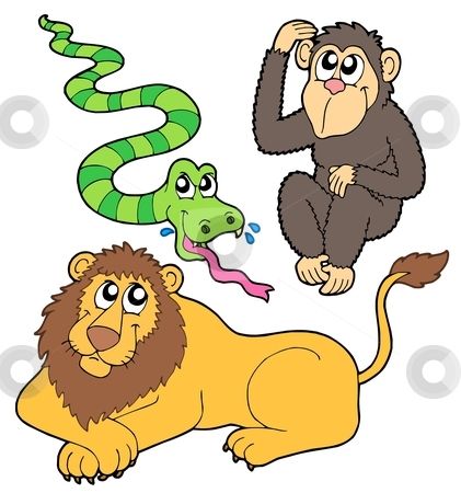 421x450 Free Jungle Animal Clip Art Zoo Animals Collection B2 Stock