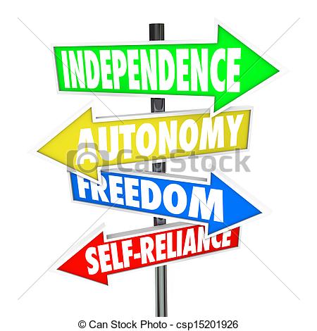 450x470 Independence Road Sign Arrows Autonomy Freedom Clip Art