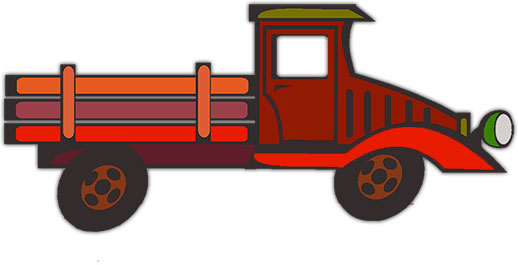 518x265 Flatbed Truck Clip Art
