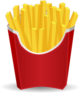 255x297 French Fries Clip Art