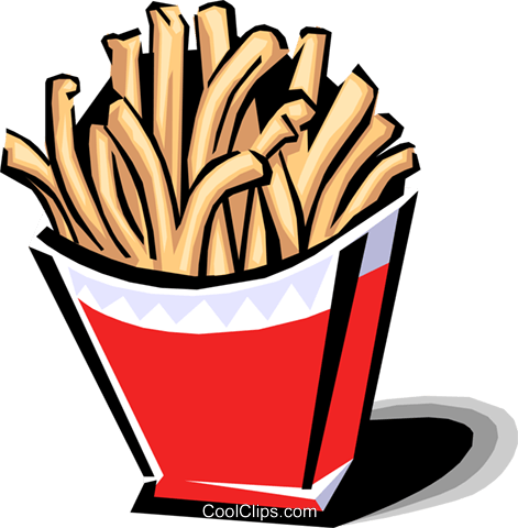471x480 French Fries Royalty Free Vector Clip Art Illustration Food0796