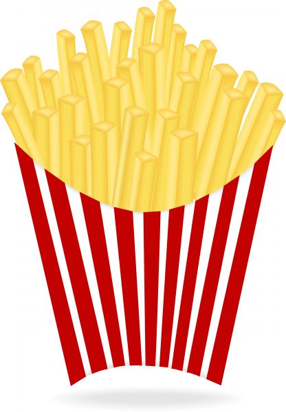 416x600 Clip Art French Fries Clipart