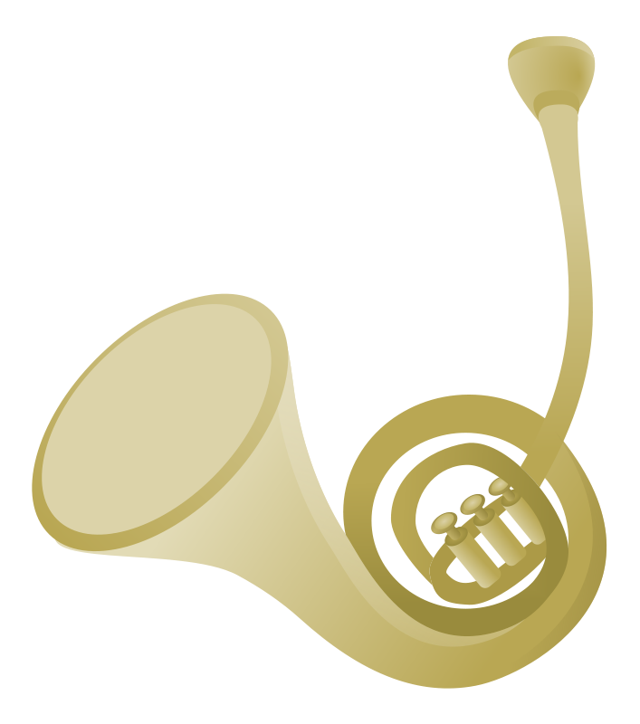 707x800 Free French Horn Clip Art Clipart Panda