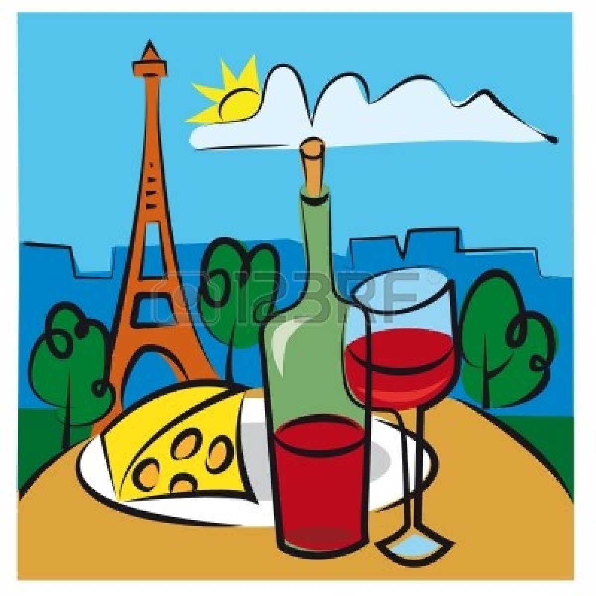 1200x1200 French Cheese Clipart