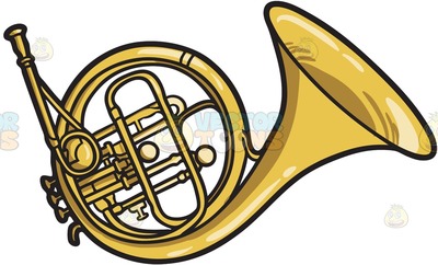 400x242 French Horn Clipart