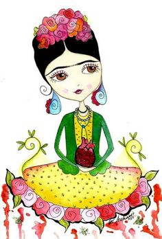 236x348 Frida Kahlo Clipart Instant Download Png , Jpeg File 300 Dpi