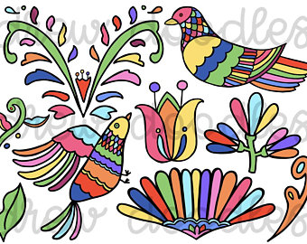 340x270 Otomi Clipart Etsy