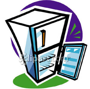 300x298 Fridge With Door Open