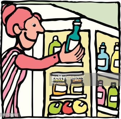 417x411 Fridge Premium Clipart