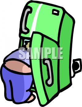 268x350 Man's Butt Crack Showing While He Raids The Fridge