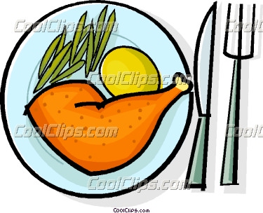 375x304 Chicken Clipart Chicken Meal