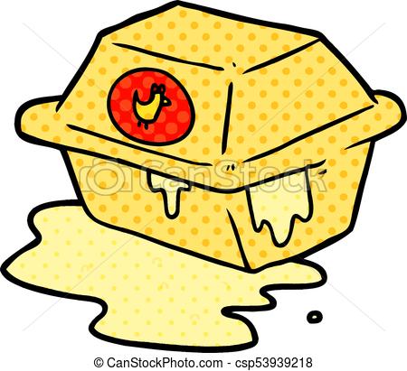 450x411 Cartoon Take Out Fried Chicken Vector Clip Art