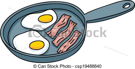 450x231 Frying Bacon And Eggs Cartoon Bacon And Eggs Frying In A Eps
