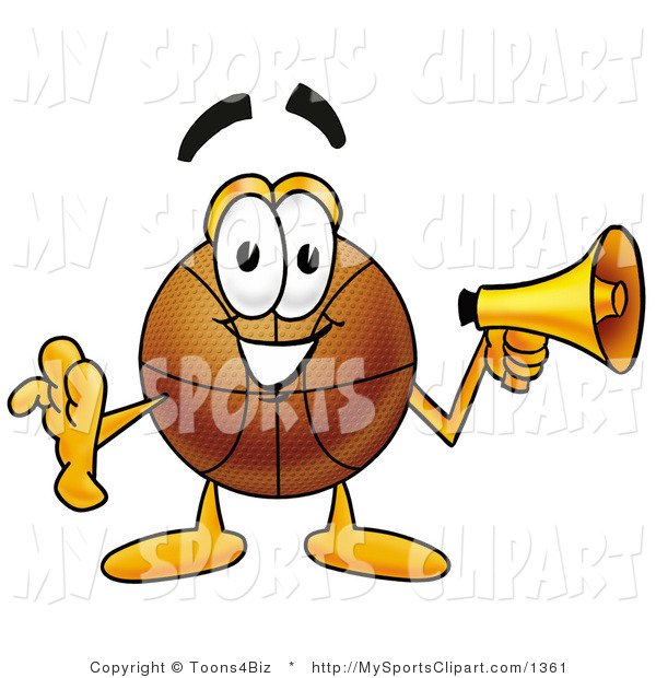 600x620 Sports Clip Art Of A Friendly Basketball Mascot Cartoon Character