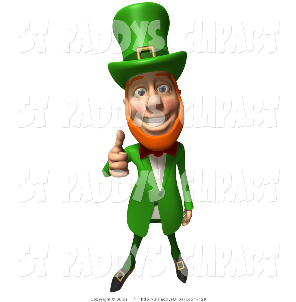 1024x1044 Vector Clip Art Of A Friendly 3d Irish Leprechaun Man Character