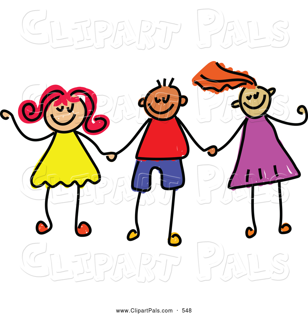 1024x1044 Pal Clipart Of A Childs Sketch Of Boys And Girls Holding Hands