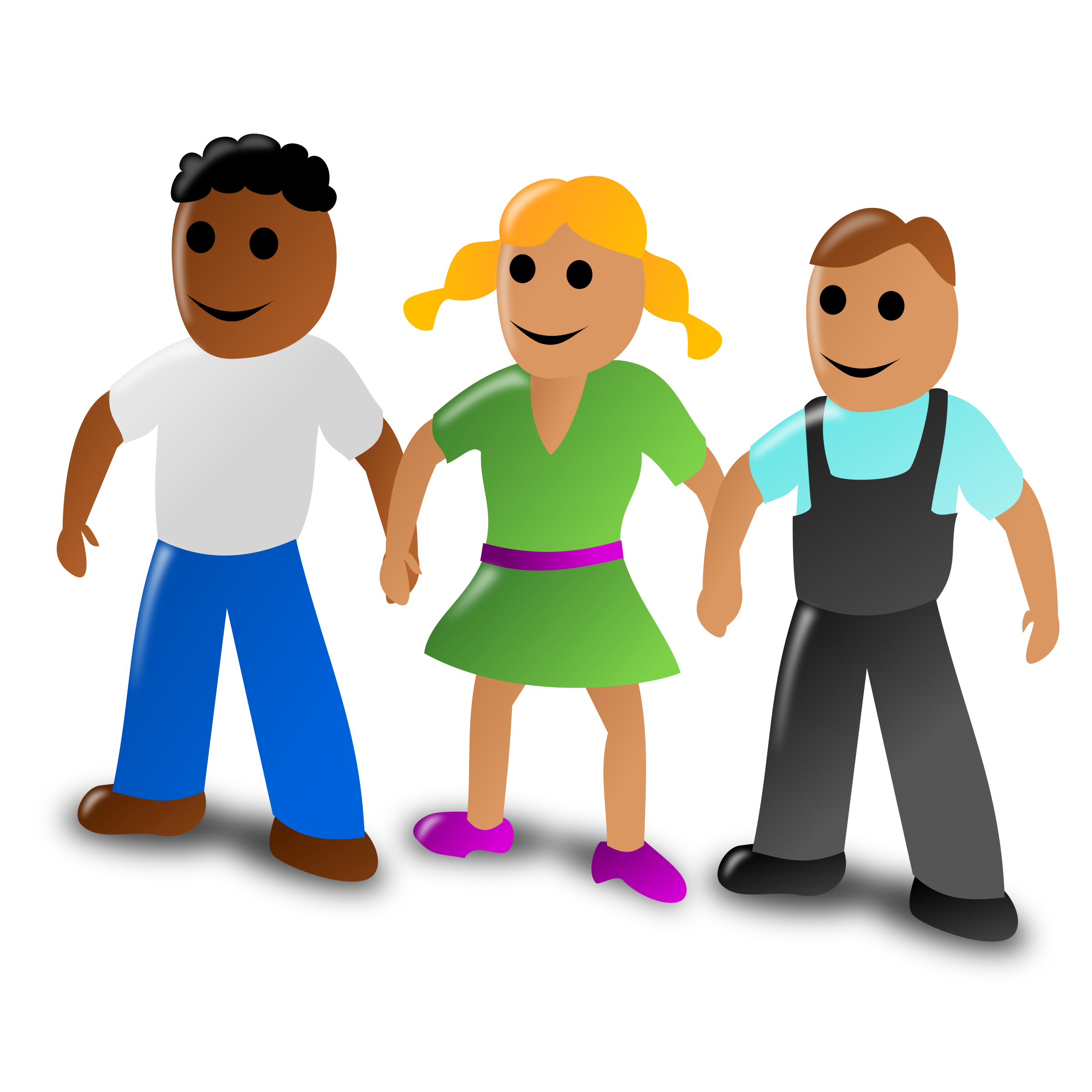 2400x2400 Friends Clip Art Images Black